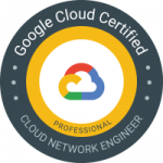 Google Cloud Certified Professional Cloud Network Engineer badge